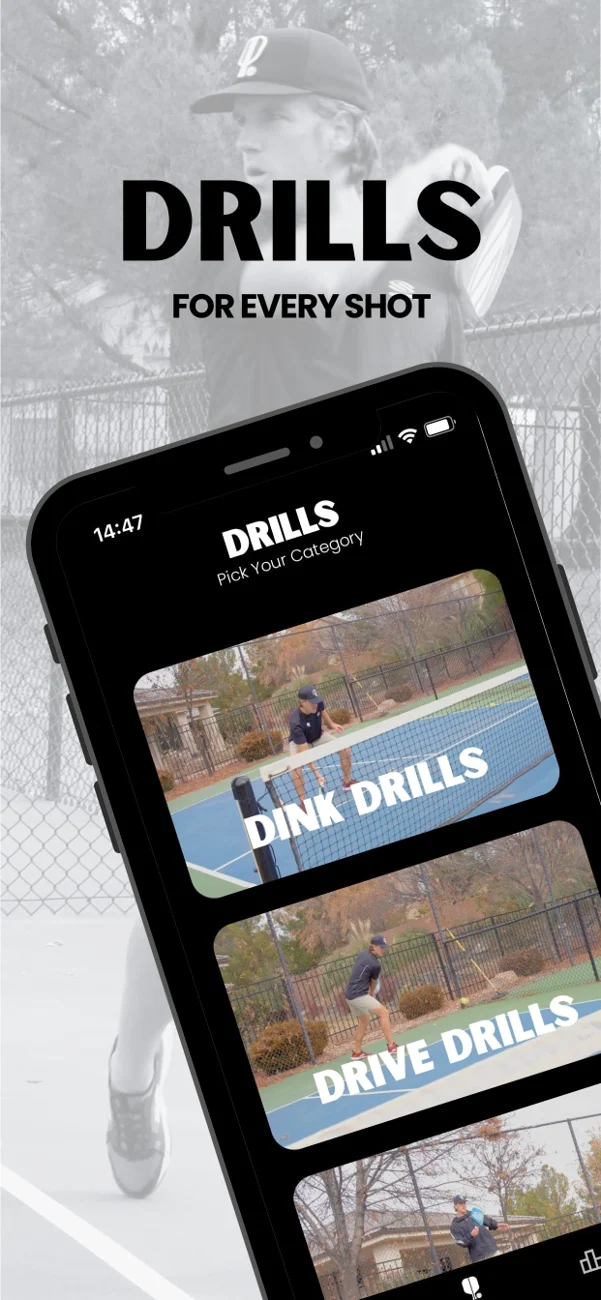 Pickleball Drills — application screenshot 1